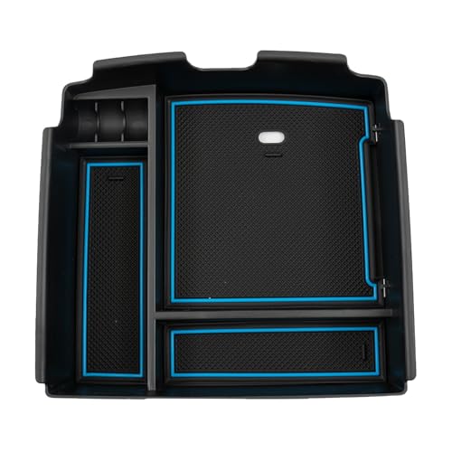 Console centrale Kia Carnival KA4 insert haut de gamme en ABS noir et bleu
