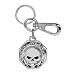 Harley-Davidson Chrome Willie G skull H-D Wordmark & Flames Key chain