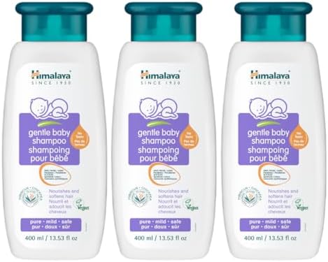 Himalaya Gentle Baby Shampoo, No Tears Formula, 13.53 oz, 3 Pack