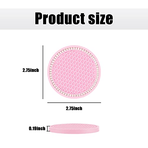 Fogfar Portavasos para Auto Pack-2 Rosado 2.76 pulg miniatura 2