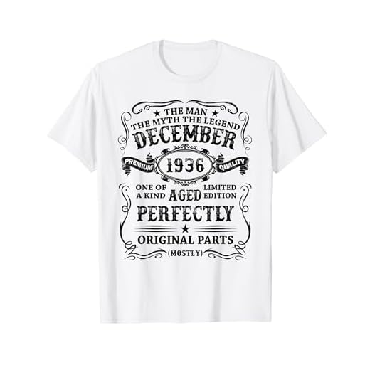 Hecho En 1936 88 Años Cumpleaños Hombre Diciembre 1936 Camiseta