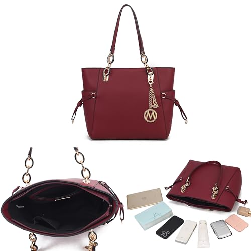 Image of MKF Collection Women's Tote Bag With Wristlet Wallet Bag, Vegan Leather Handbag Purse Set by Mia K