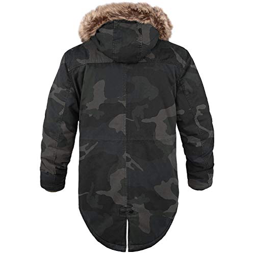 bw-online-shop Winterparka Fishtail mit Futter darkcamo - 4XL