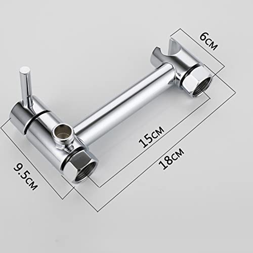 Mezclador de bidet empotrado fabricado en latón con acabado cromo espejo para WC 2