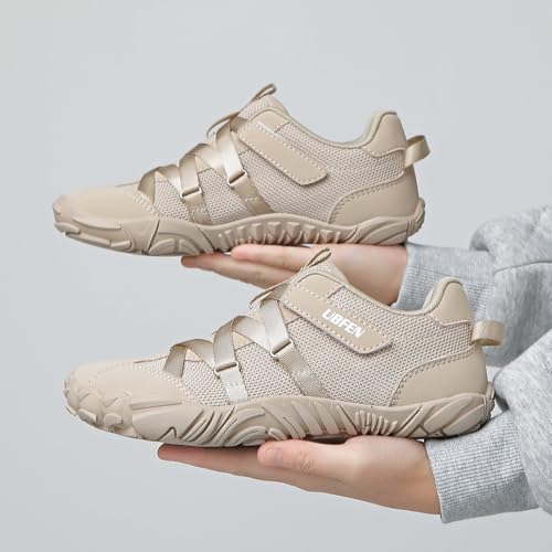 Image of UBFEN Kids Barefoot Shoes Zero Drop Wide Toe Box Sneakers for Boys Girls | Hook&Loop, Lightweight, Breathable, Suitable for Hiking, Walking, Tennis, Running, Daily Wear, Toddler, Little Kid, Big Kid
