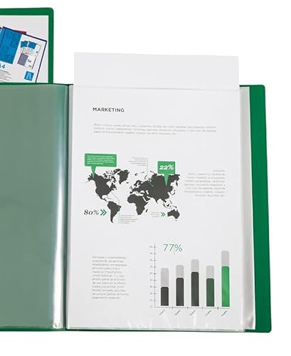 Liderpapel Personaliz, 40 Känguru-Hüllen, Polypropylen, DIN A4, grün, transparent, Deckel und Rückseite