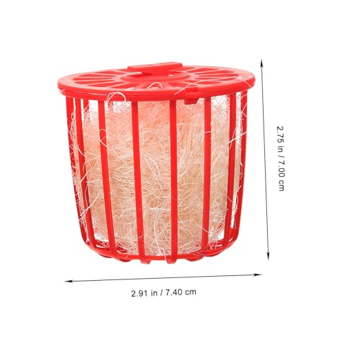Image of 2pcs Bird's Nest Where Bird Nest Container Canary Nest Pan Parakeet Nest Bird Nesting Bowls Bird Nests Plastic Hollow Cage Nest Bird Nest Bowl Pet Supplies Parrot