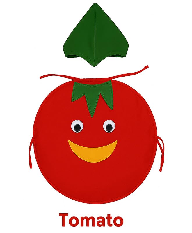 Image of FancyDressWale Fruit & Vegetable Fancy Dress Costume for Kids | Free Size 2-10 Years | School Fancy Dress, Stage Shows, Theme Parties