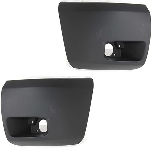 Miniatura 7 de Para Chevy Silverado 1500 Bumper End 2007-2013 lado del conductor  Delantero  Imprimado  Plástico  Con agujero de luz antiniebla  GM1004147  15891681