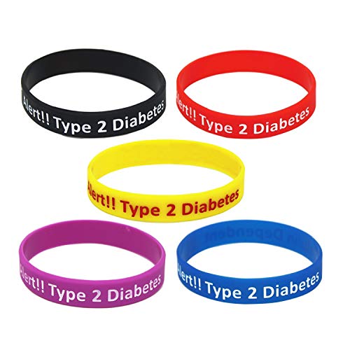 Lyndong 5 Pack Type 2 Diabetes Bracelets