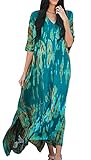 Größe des Kaftans: One Size, Sexy und Lockere Passform für die meisten Körperformen. Das perfekte Kleid für feminine Sommerlooks. Mit dem Maxikleid von Orshoy gelingt dir ohne großen Aufwand ein toller Style.