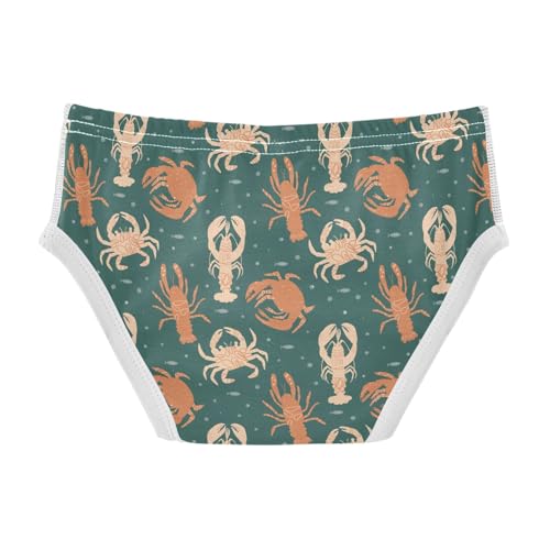 Boys' Underwear Cotton Little Boys Crabs Lobsters Briefs Soft Toddler Underwear 2T-8Y2