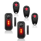 NineLeaf Türalarm, Türalarm mit Fernbedienung, Fensteralarm,2-in-1 Alarm/Türgong,4-stufiger Lautstärkeregler,60m Reichweite,Alarmanlage mit Sirene für Pool,Haus,Geschäft,Garage -2Sensor 3Fernbedienung