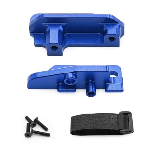 Compatible With Traxxas 1/10 4-TEC Drift For Mustang #8327 RC �J�[�A�b�v�O���[�h�p�[�c�o�b�e���[�Œ�}�E���g�u���P�b�g�Z�b�g �p�[�c RC�J�[(Blue)