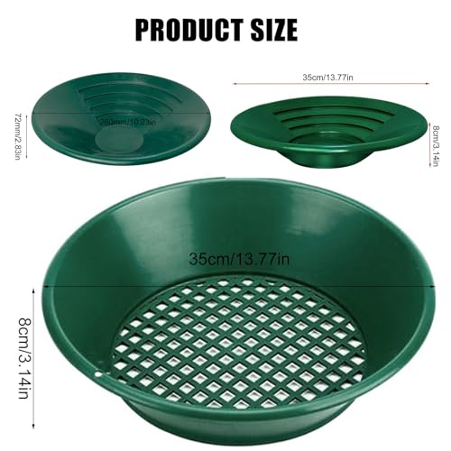 Poêles à laver rondes dorées : récipient idéal pour outils verts - 4