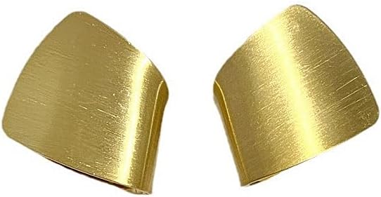 Chunky Geometric Statement Earrings for Women,14K Gold Abstract Hollow Square Shape Drop Earrings Party Prom Thick Jewelry Accessories Gifts - Image 7