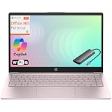HP Laptop Computer with 1-Year Office 365 for Student Daily Study & Home use, Intel N150, 32GB RAM, 1TB SSD+128GB UFS Storage, Long Battery Life & 14' Portable Design, Windows 11 Home, Type-C Hub