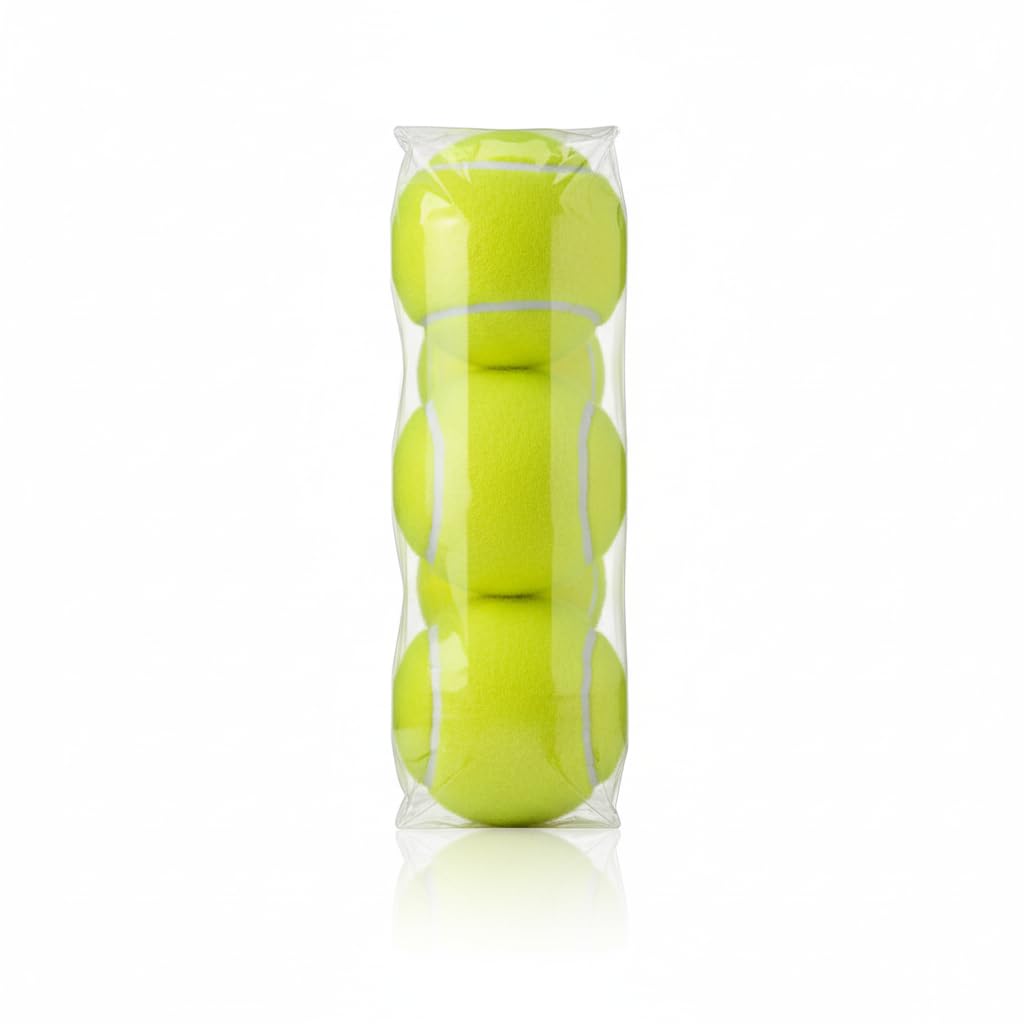 Fervor Spel FS Cricket Tennis Ball | Durable Soft Practice Ball for Outdoor, Indoor, Backyard & Training Cricket | Lightweight High Bounce Tennis Cricket Ball | Green - Pack of 6 1