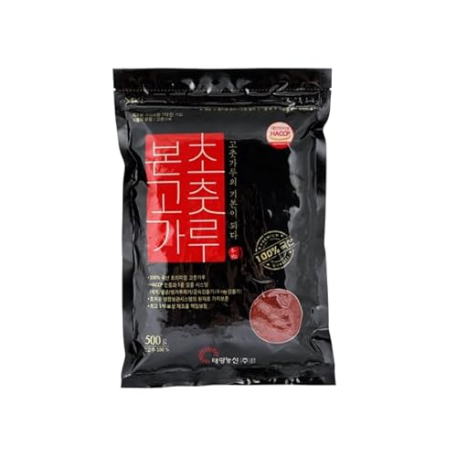 韓国産 プレミアム 唐辛子粉 (キムチ用)500g, 韓国産の唐辛子だけの深い甘みとコク, HACCP認定で確認された清潔で安全な唐辛子粉