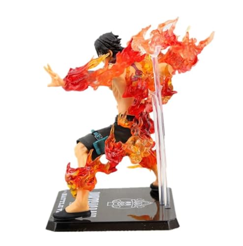 Image of Trunkin | One Piece Portgas D Ace Battle Version Fire Fist Action Figure | PVC Multicolour Weeb Manga Collectible Model Toy | 11.5 Cms