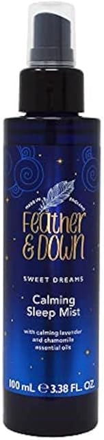 Feather & Down Sweet Dreams Calming Sleep Face & Body Mist (100ml) - With Calming Lavender & Chamomile Essential Oils, Vegan Friendly, Cruelty Free