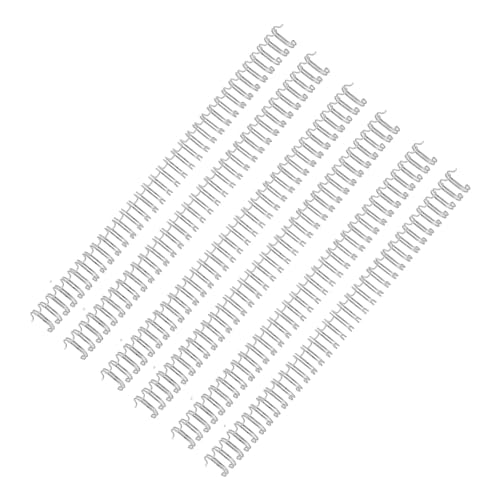Anillos de encuadernación de alambre de hierro paso 3:1 con capacidad para 100 hojas en plata 3