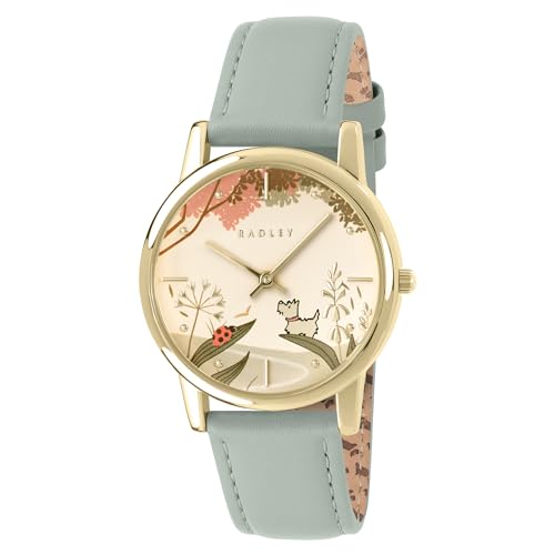 Bracelet en cuir d'artichaut Radley vert pour style quotidien chic