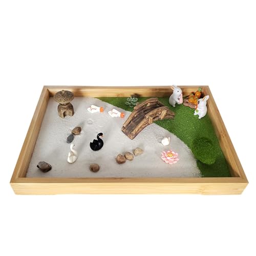 Wswqop Areia jardim kit acessórios de mesa decoração para casa, trabalhada, decorativo, ornamento ba