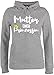Partner-Look Familie Mama - Mutter Einer Prinzessin - L - Grau meliert - Spruch - JH001F - Damen Hoodie und Kapuzenpullover für Frauen