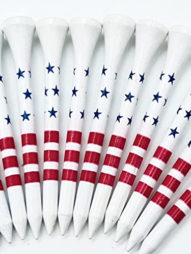 Usa Golf Tees - American Pride Design, Flag And Patriotic (2 And 3/4 Inches, 50) #TOP3
