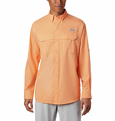 Columbia Camisa masculina de manga comprida Big Low Drag Offshore, Néctar brilhante, GG