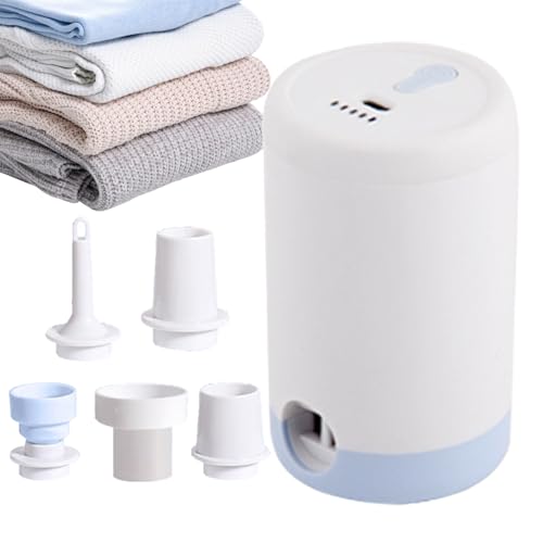 Bomba portátil para hinchables – Extractor para bolsas al vacío, bomba portátil inalámbrica para inflar y desinflar para balanza, bicicleta, fútbol, camping, autocaravana, viaje, baloncesto, camión