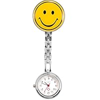 Amazon.co.jp: ナースウォッチ 時計 ニコちゃんマーク クリップ 蓄光式