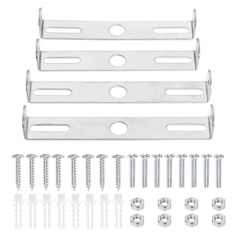 ZOWZEA 4.1-4.5 Inch Light Fixture Mounting Bracket Square Kit Ceiling Light Plate Wall Mounting Bracket Crossbar for Chandelier Outdoor Lighting Pack of 4 Cover