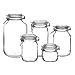 Bormioli Rocco Fido Clear Glass Jar with 85 mm Gasket,0.5 Liter (Pack of 6) (6 Items)