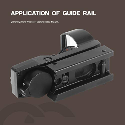 ESSLNB Red Dot Sight Red and Green 4 Reticle 5 Brightness Settings Air Rifle Scope with 20mm/22mm Picatinny Rail Mount Multi-coated Lens Cover For Hunting Airsoft Shooting - Image 6