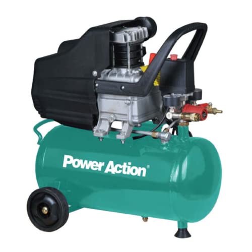 Image of Sulfar Power Action Power Action AC2415 Air Compressor Input 1500W 220-240V, 50Hz No Load Speed 2850 /min Tank Capacity 24L Displacement 210L /min (AC2415, Green)