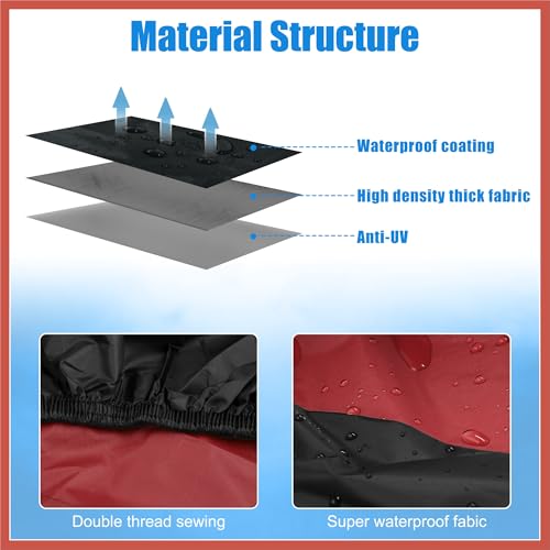 ACROPIX Capa para motocicleta, capa completa para motocicleta, proteção contra poeira e chuva, imper