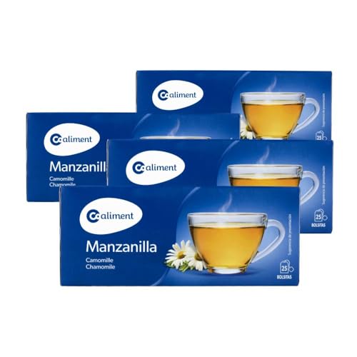 Manzanilla caja de 25 bolsitas pack de 4 cajas
