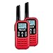 Produktbild Albrecht Tectalk Go Funk-Gerät Set, mit USB-C, 16 Kanäle CTCSS PMR446, gebührenfrei, einfache Bedienung, Gürtelclip, Camping & Outdoor, 2 Stück, rot