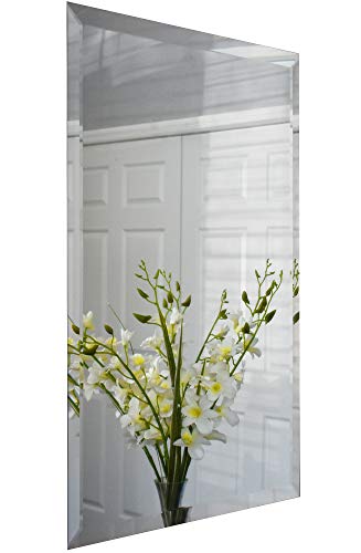 Mirrors And More 24 X 36 Bathroom Mirrors For Vanity - Rectangle Beveled Wall-Mounted Mirrors - Vertical Or Horizontal Placement - 3 D-Ring Hardware On Backer #TOP1