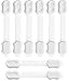 Child Safety Locks I 6 Pack with 2 BONUS Safety Locks I Adjustable Baby Safety Locks - Latches to Baby Proof Cabinets, Drawers, Fridge, Oven, Dishwasher and More I 3M Adhesive with Adjustable Strap
