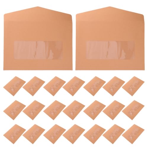 Sobres de papel kraft SHINEOFI con ventana para organizar archivos bancarios