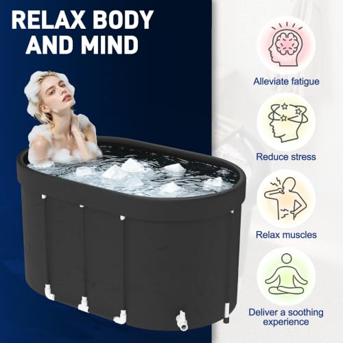 Cubo de hielo plegable 512L bañera independiente portátil aislada 6
