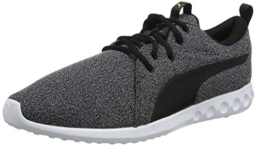 PUMA Carson 2 Knit NM, Zapatillas de Running para Hombre, Black White-Yellow Alert, 40 EU