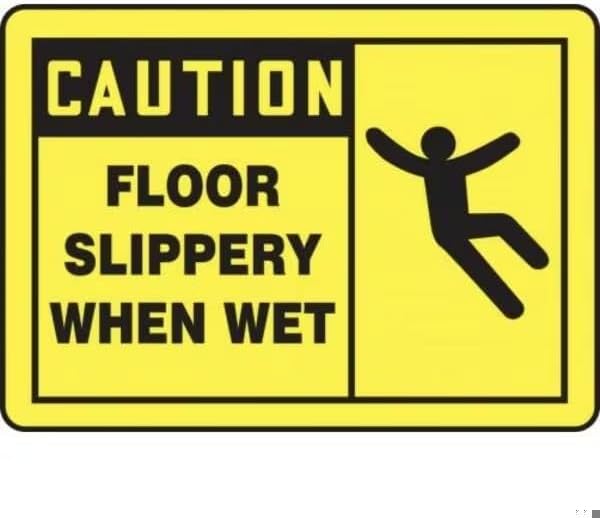 OSHA CAUTION Safety Sign FLOOR, Mfr: MSTF619XP-A