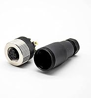 Vista 3 de Elecbee Conector de cable M12 Circular Impermeable Enchufe de Aviación Terminación de Tornillo Instalable en Campo Desapantallamiento Recto