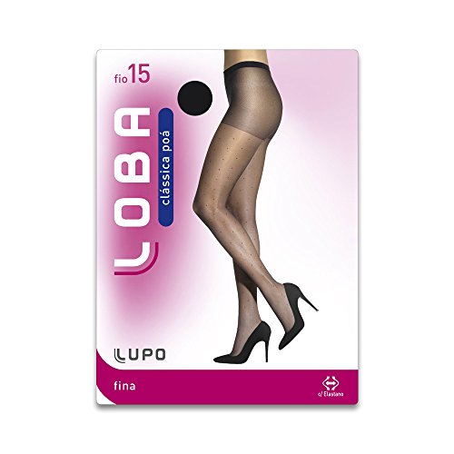 Meia Calça Loba Classica Poa Fio 15 (Adulto) Tamanho: P | Cor: Preto