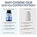 GHK-Cu Copper Peptide Supplement, Promotes Skin Repair, Reduces Wrinkles, & Boosts Youthful Glow, 120 Vegan Capsules
