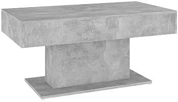 Table basse ADENA Effet béton gris